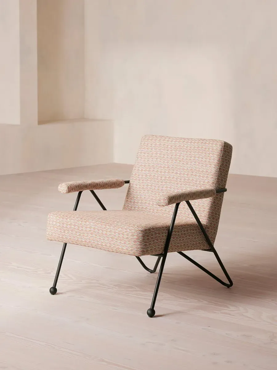 Outdoor Armchair with Ball Feet - Cassis, Linen image