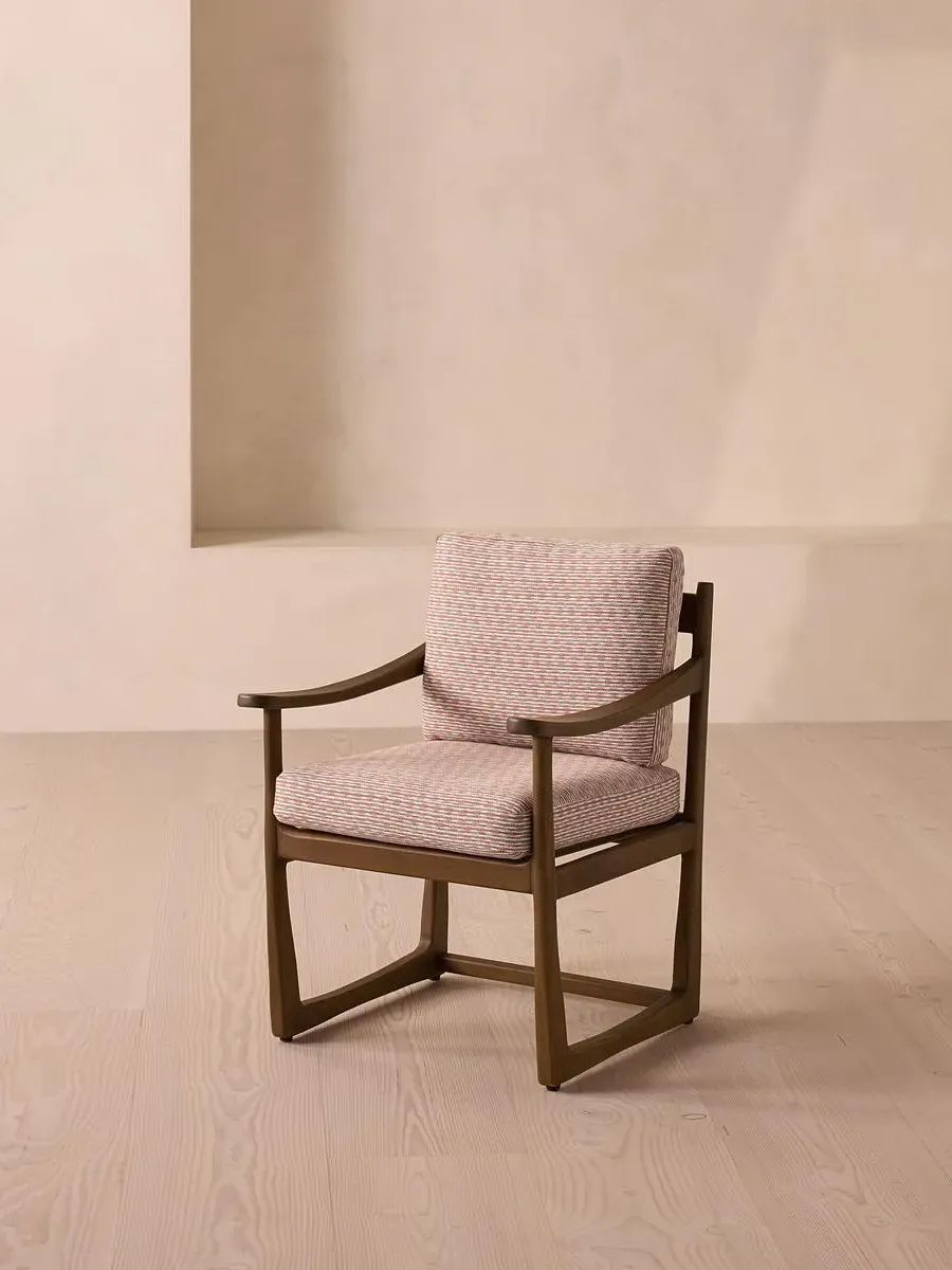 Outdoor Dining Chair with Cushions - Teak image