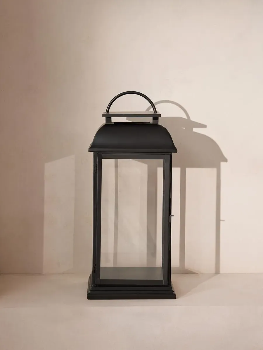 Outdoor Lantern with Handle - Blackened Brass image