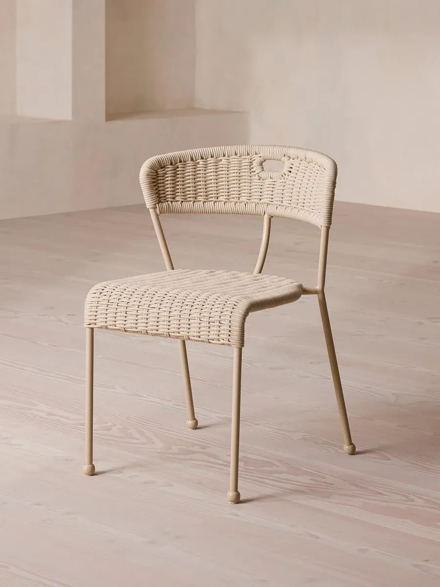Pair Outdoor Dining Chairs - Natural, Rope image