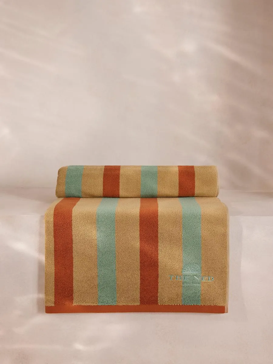 Pool Towel Multi Stripe - Turkish Cotton image