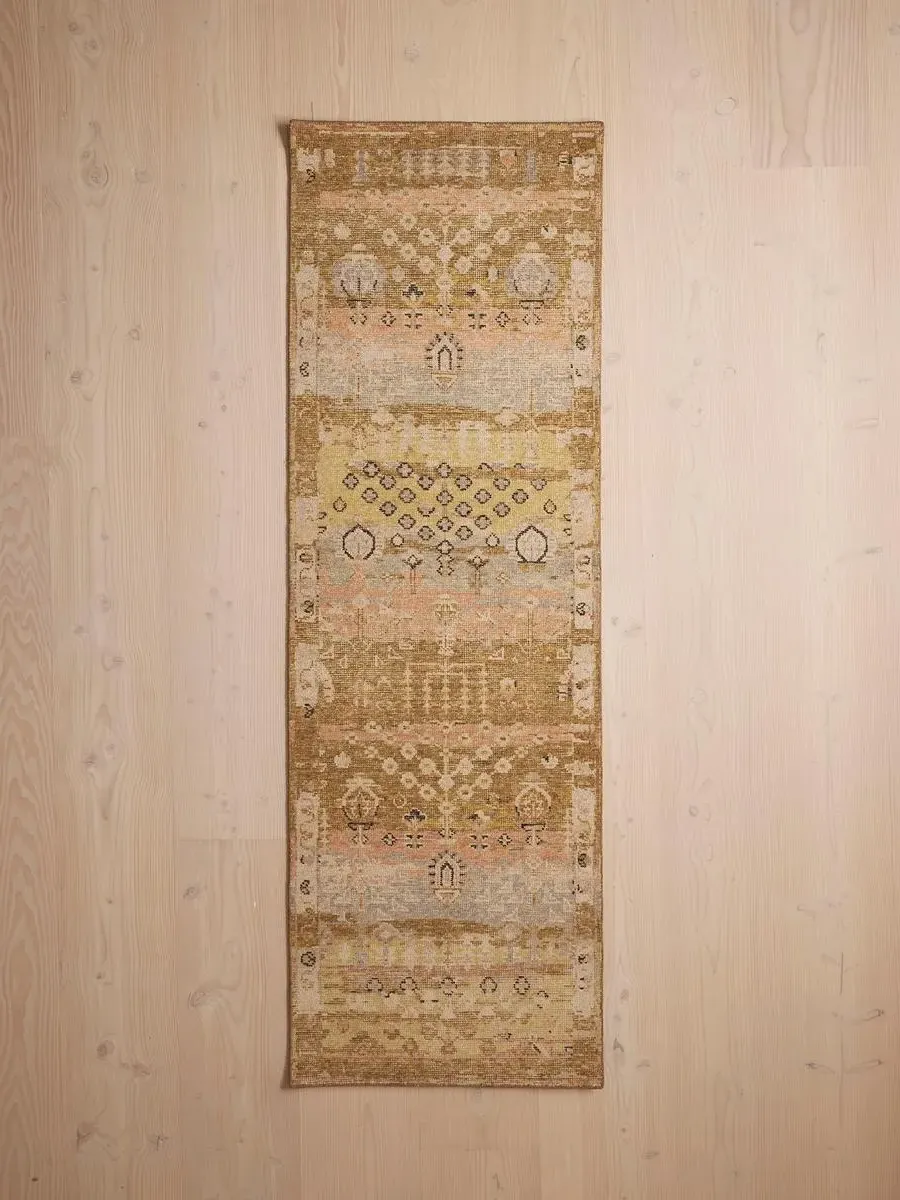 Runner Rug Hand-Knotted - Vintage Style, Wool image