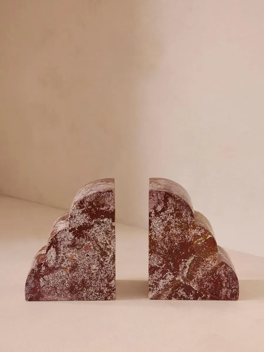 Scalloped Bookends - Jasper Stone image
