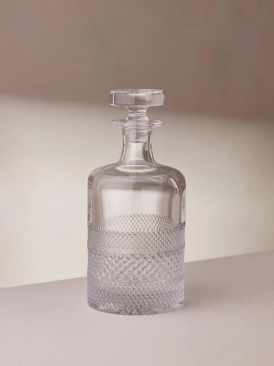 Small Crystal Decanter - Clear, Cut Glass image