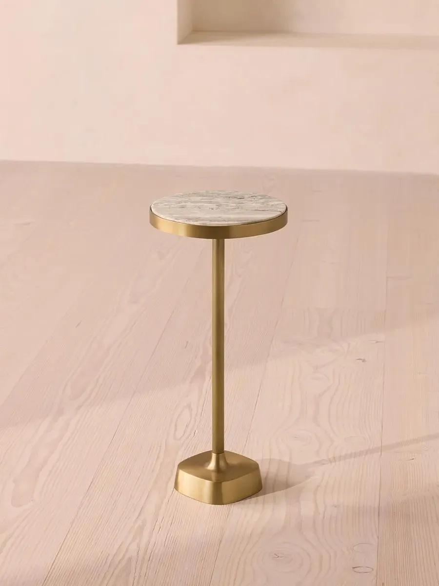 Small Side Table - Terra Bianca, Marble image