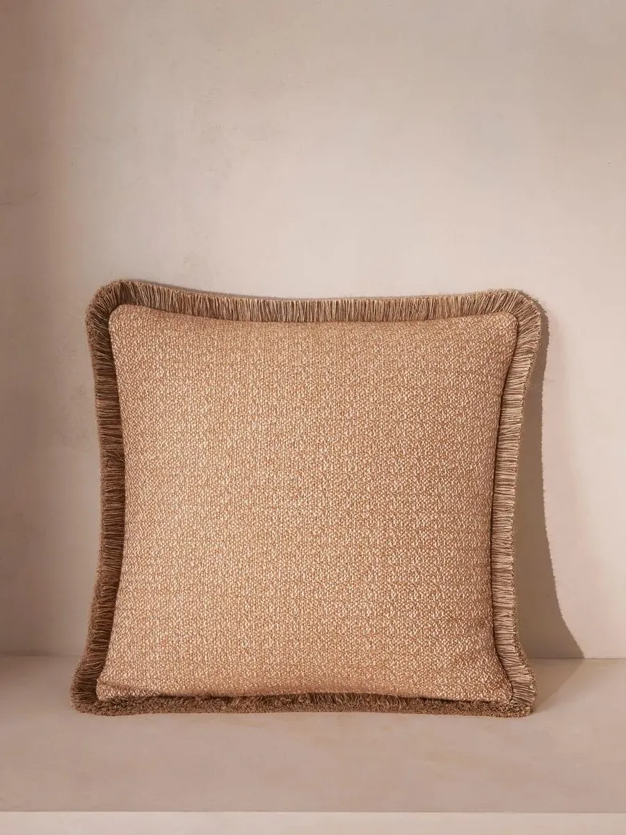 Square Cushion with Fringe - Wool Blend image