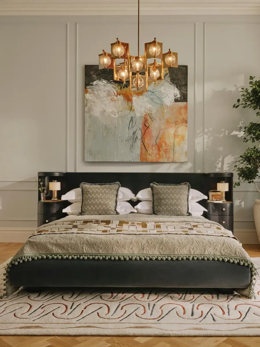 Super King Bed with Storage - Grey Blue, Velvet