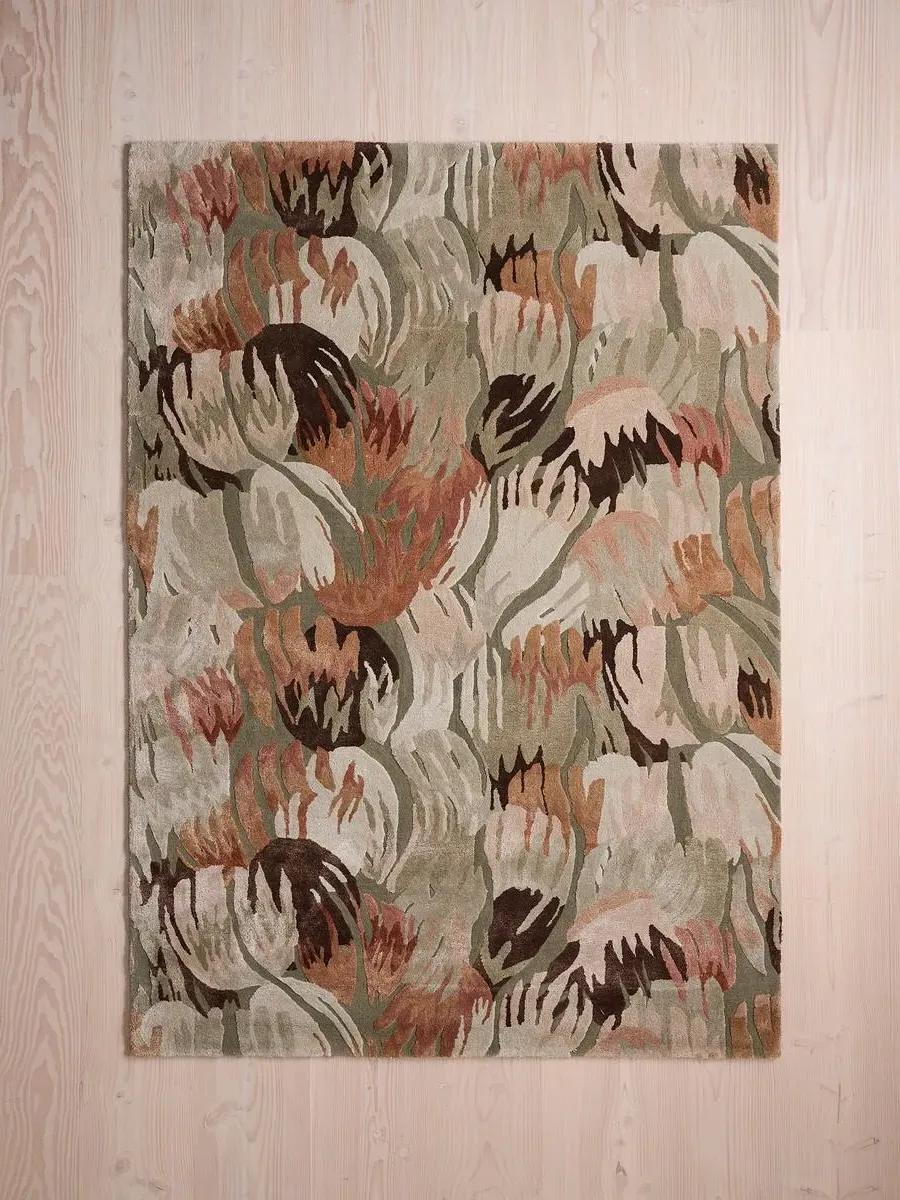 Swatch Hand-Tufted Rug - Abstract Floral, Wool image