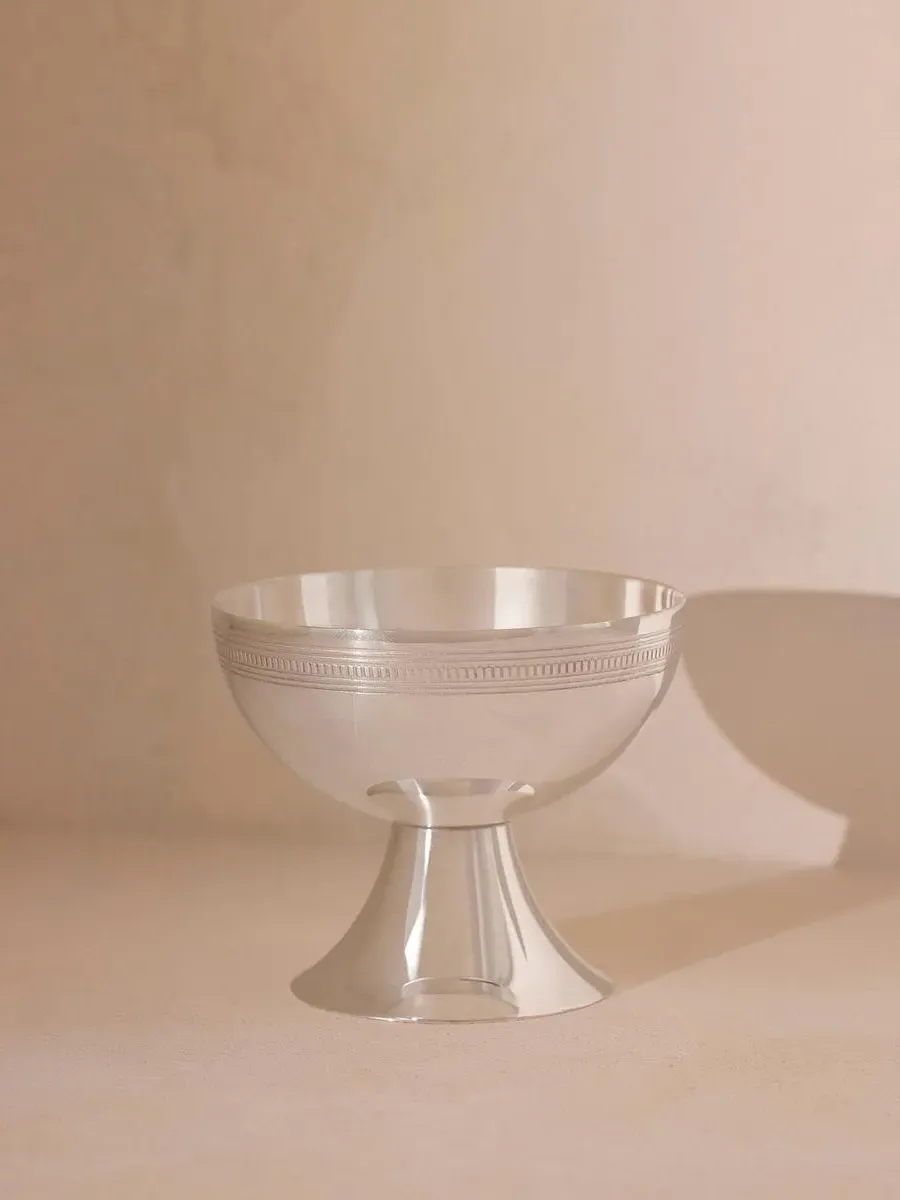 Tall Coupe Bowl - Silver, Stainless Steel