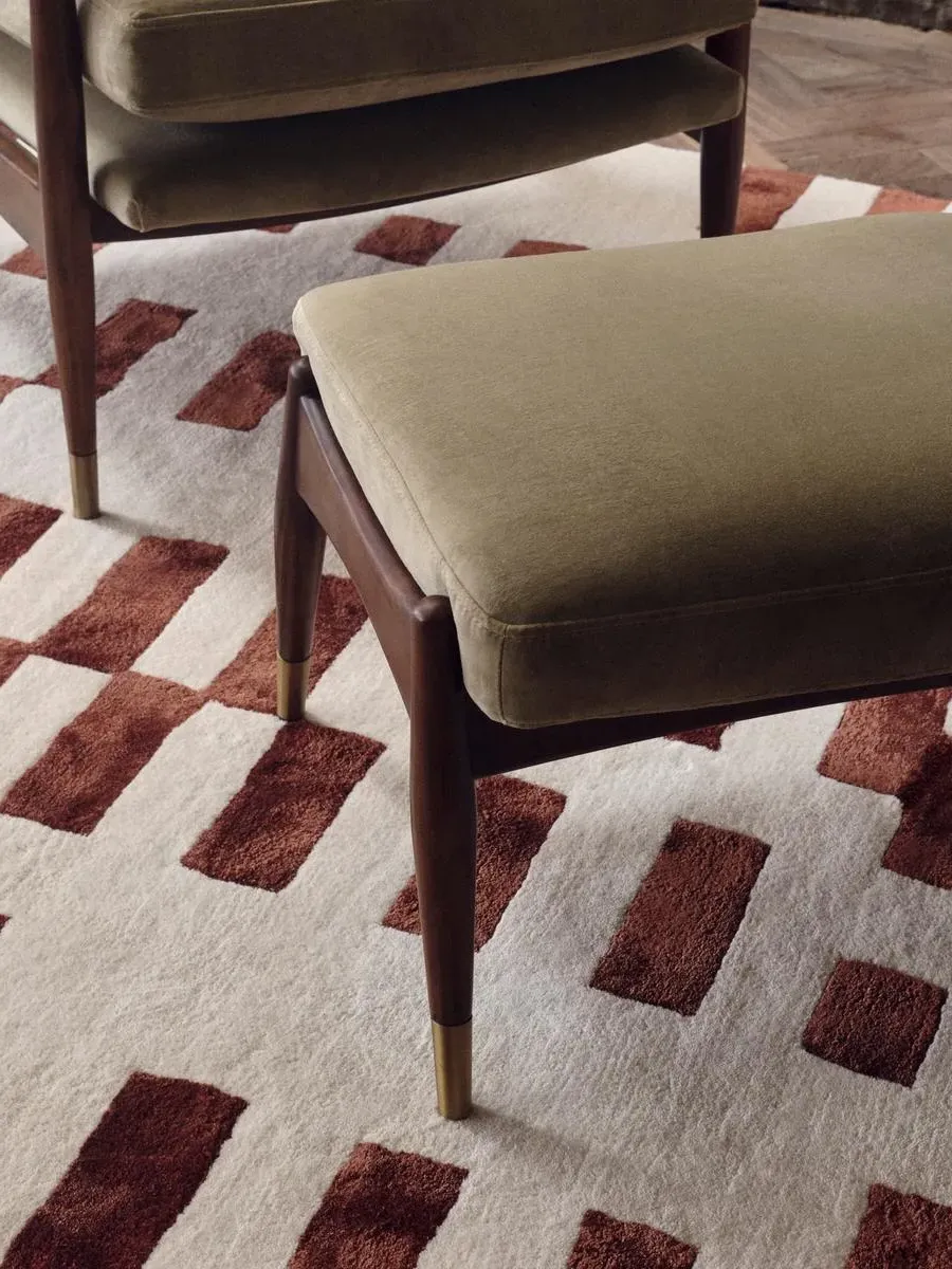 Theodore Footstool - Lichen, Velvet image