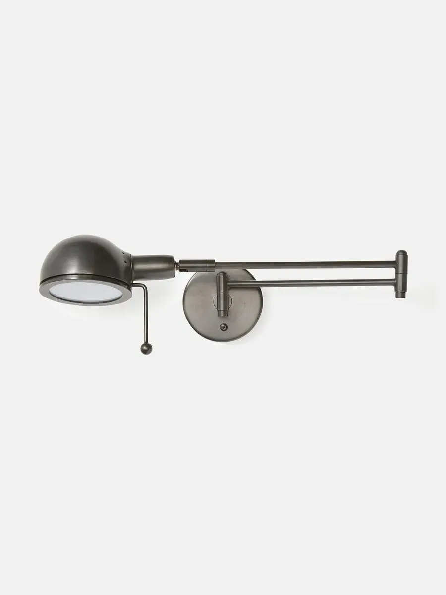 Wall Light with Adjustable Arm - Blackened Nickel image