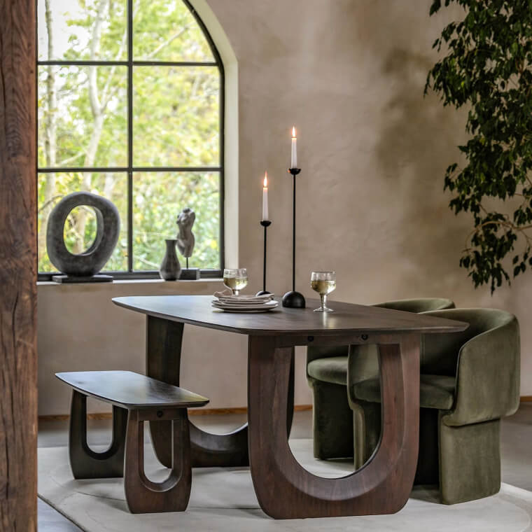 Arc Rectangle Dining Table lifestyle