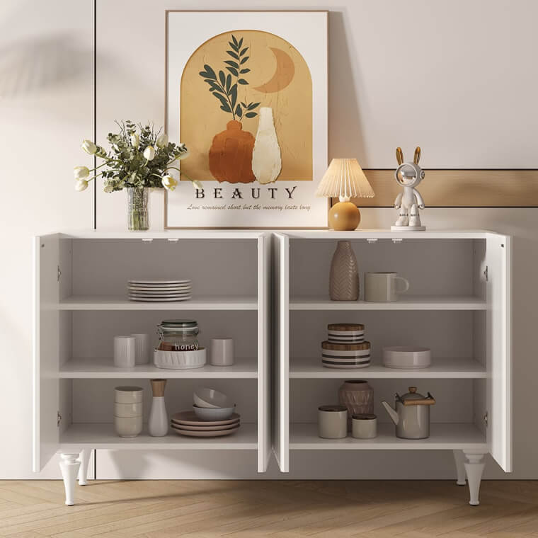 modern white sideboard buffet