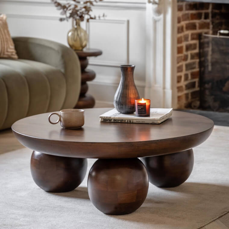 Sculpt Round Coffee Table lifestyle