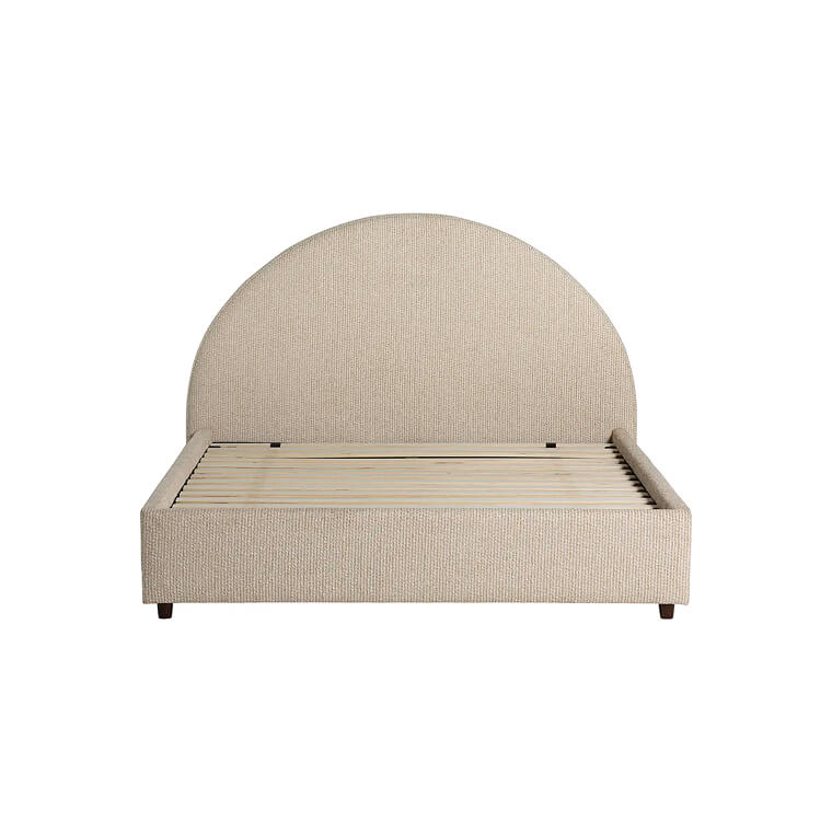 Umbria Neutral Fabric Double Bed Frame