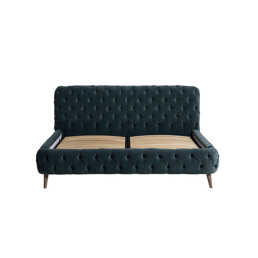Trevi Fabric Buttoned Bed