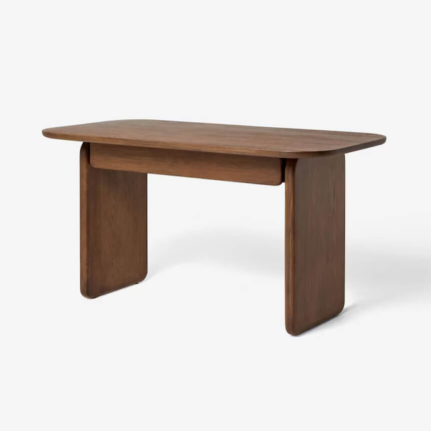 nyla desk in dark stain oak