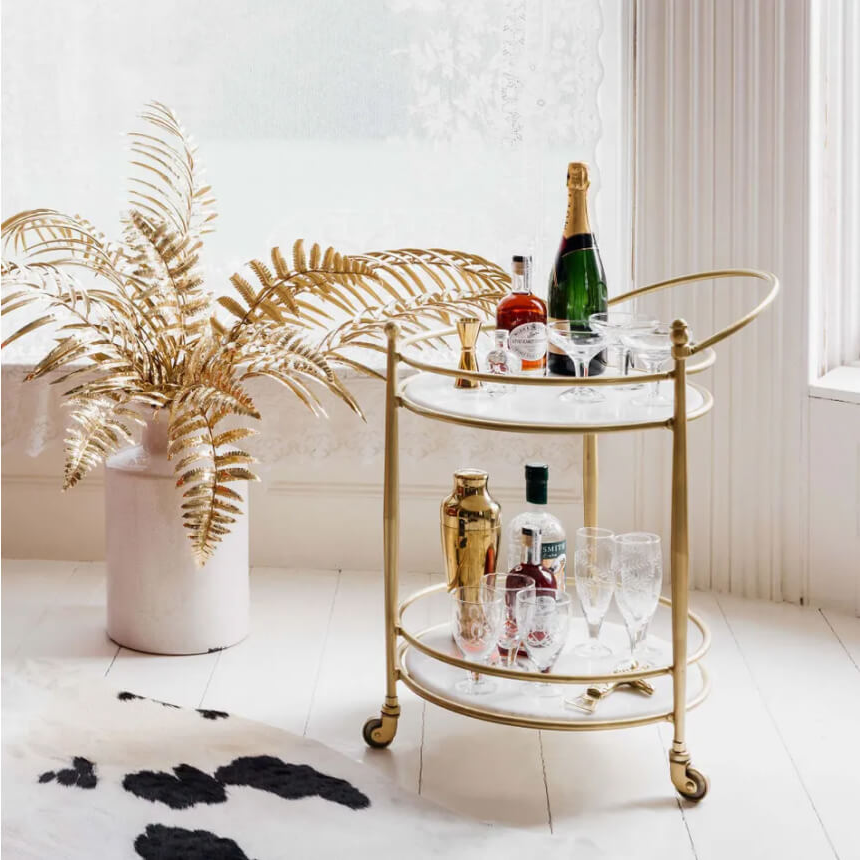 Round Drinks Trolley 1