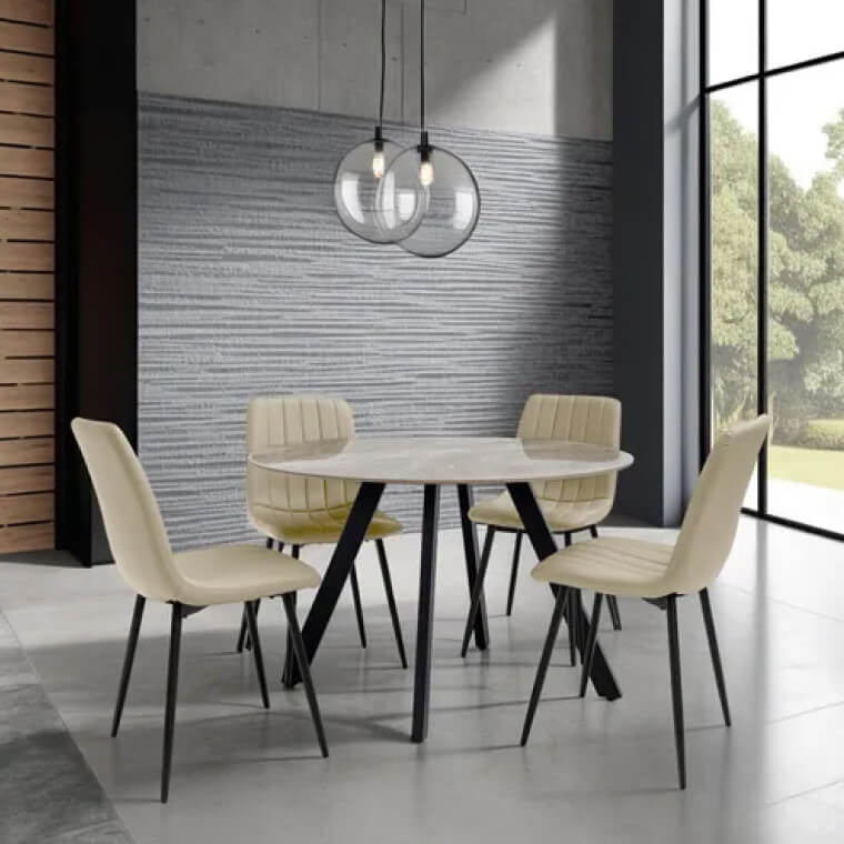 Saldini Round Dining Table lifestyle