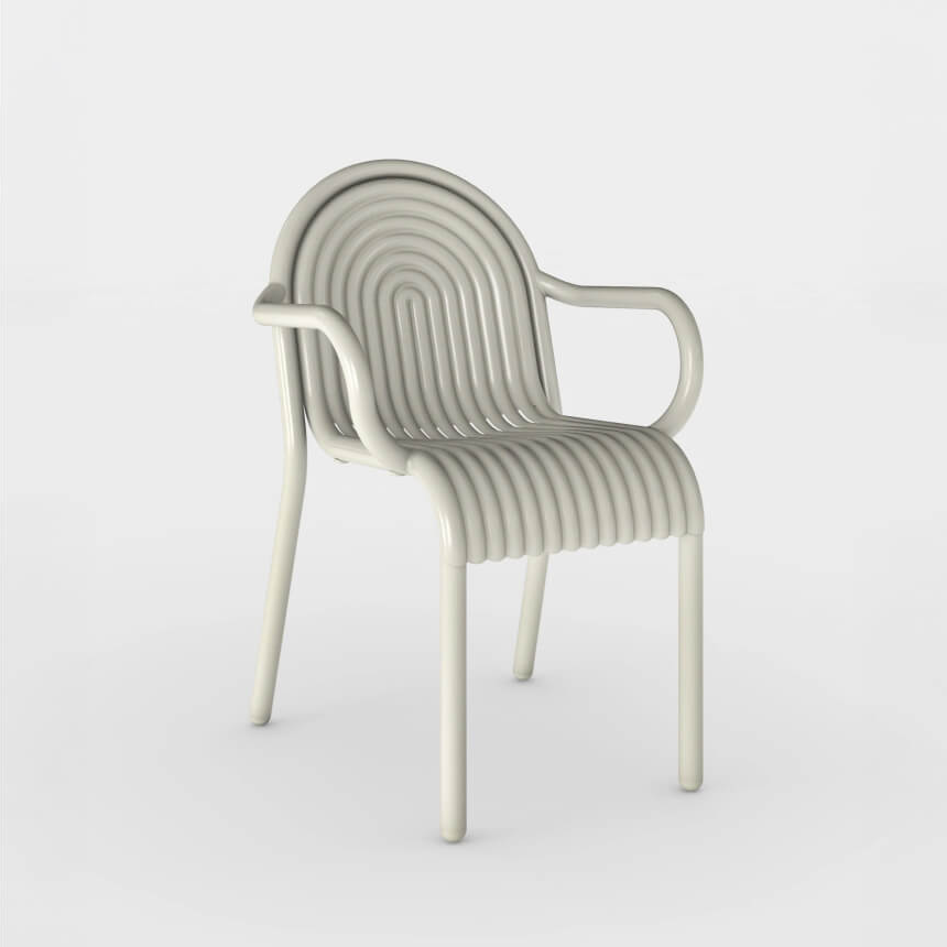 Groove Arm Chair Putty Corrosion-Resistant Aluminium