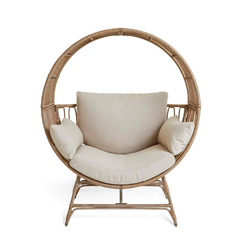 Selene Rattan Effect Garden Egg