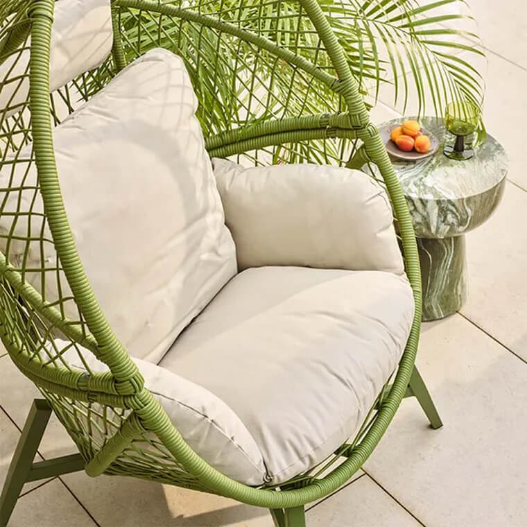 Lauren Cocoon Chair in Green
