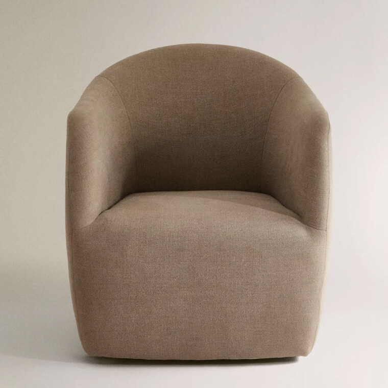 Linen Accent Chair