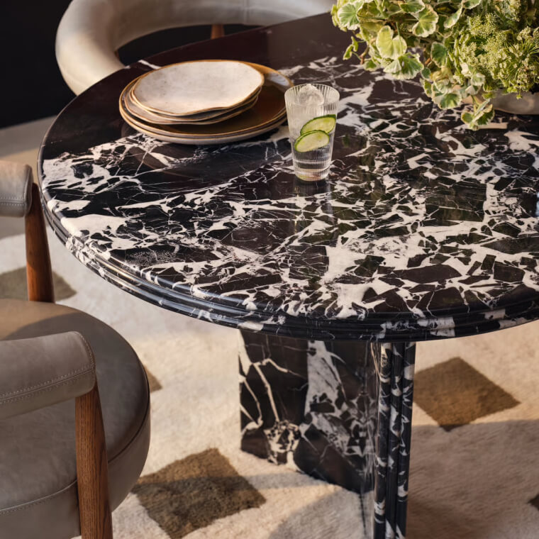 Rosaline Dining Table Noir lifestyle