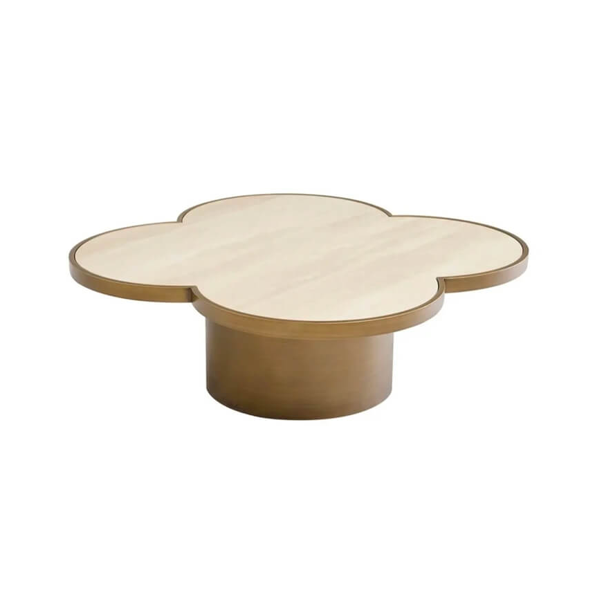 Brushed Gold Glover Coffee Table