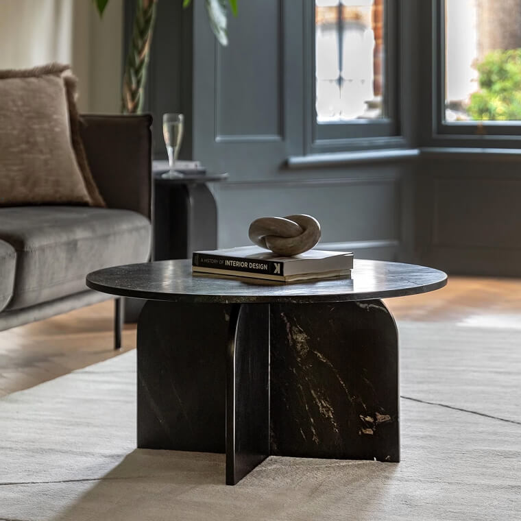 Amalfi Marble Coffee Table lifestyle