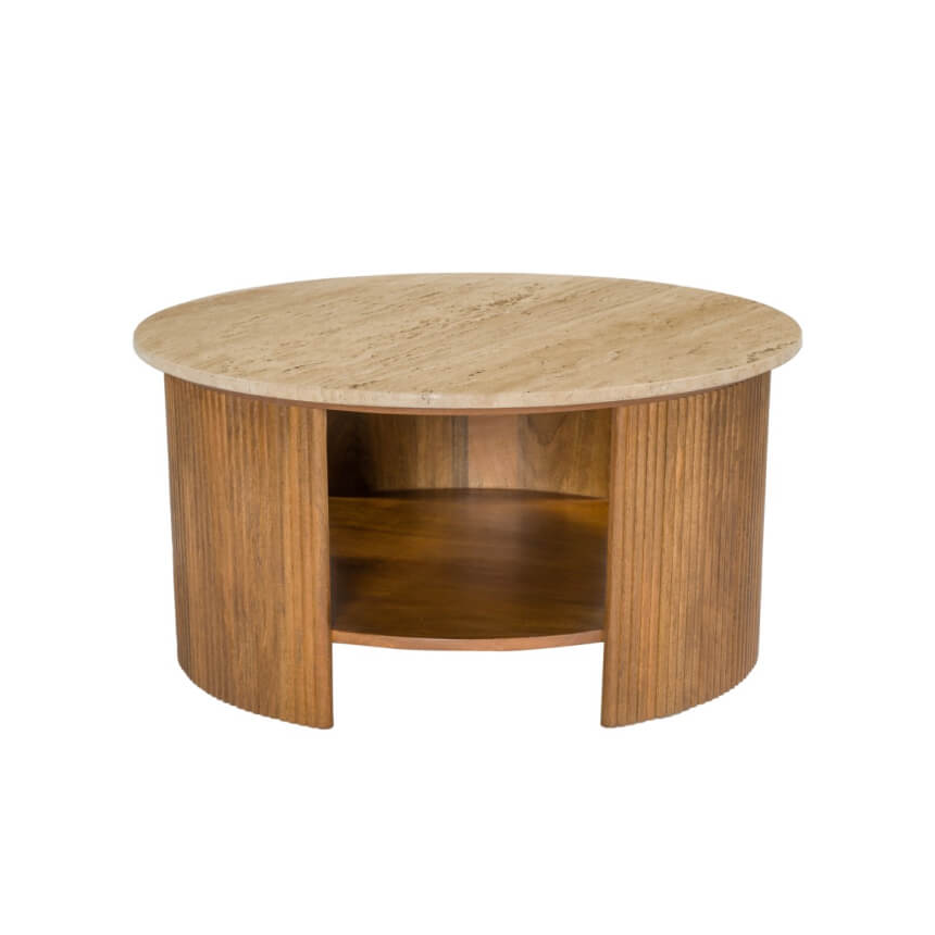 Ivan Large Round Mango Wood Coffee Table product