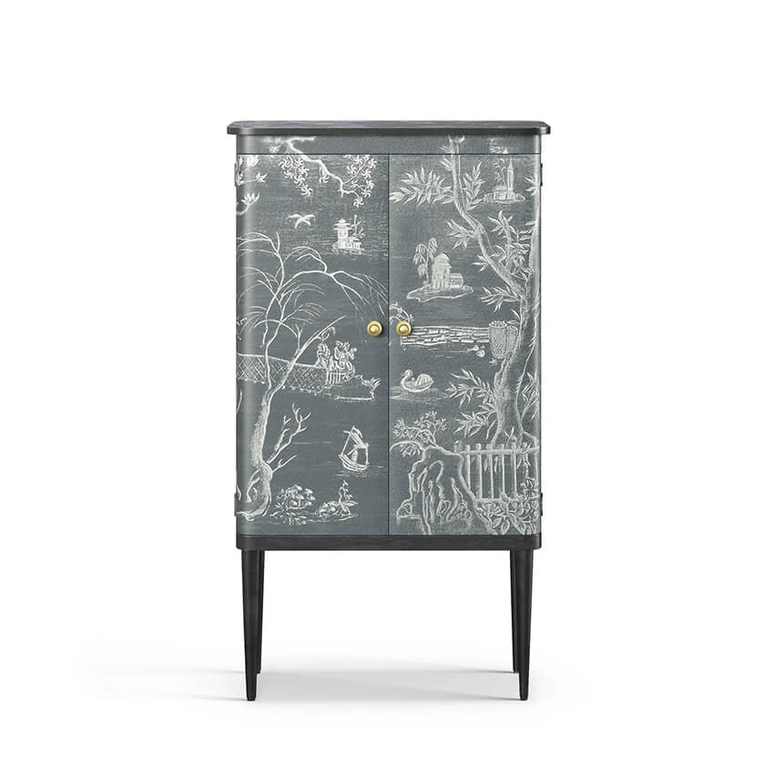 Gonglin Wine Cabinet - Petrol
