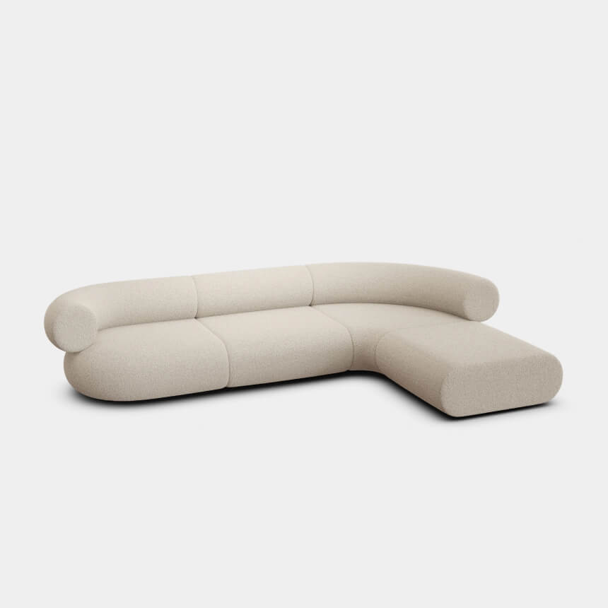 Fat L-Shaped Modular Sofa
