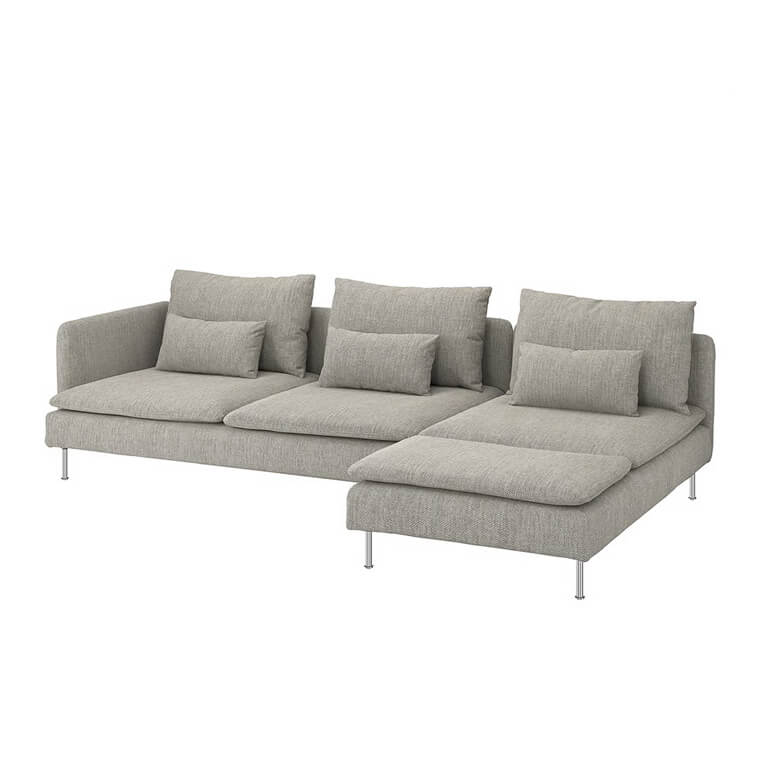 SÖDERHAMN 4-seat sofa with chaise longue